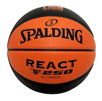 SPALDING PELOTA DE BASKET TF-250 REACT SZ5 FIBA BICOLOR - TALLA 5